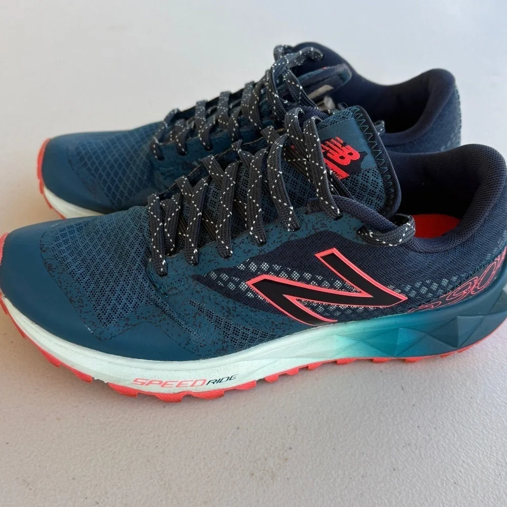 New Balance Women's Navy and Coral Athletic Running Sneakers